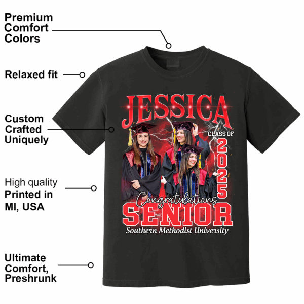 Custom Graduation Shirts, Vintage Custom Funny Rap Shirt, Custom Photo Vintage T Shirts, Custom Family Graduation Shirt - Image 4