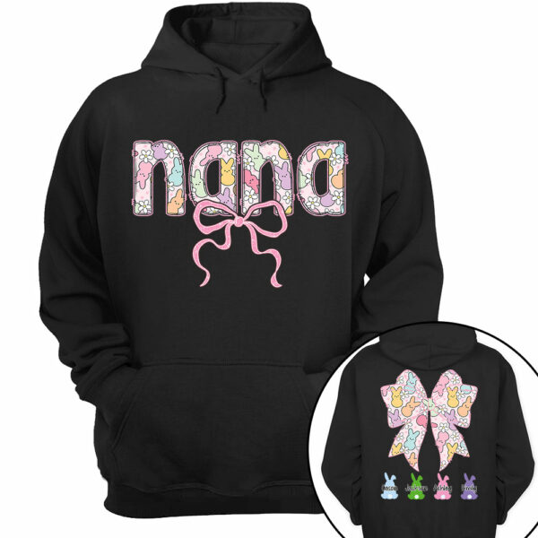 Custom Grandma Bow Easter Grandma And Grandkids T-Shirt Gift for Grandma T1807 - Image 12