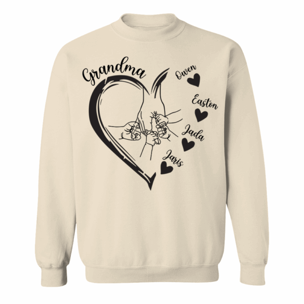 Custom Grandma Heart Hands And Grandkids Shirt - Mother's Day Gift - Image 8