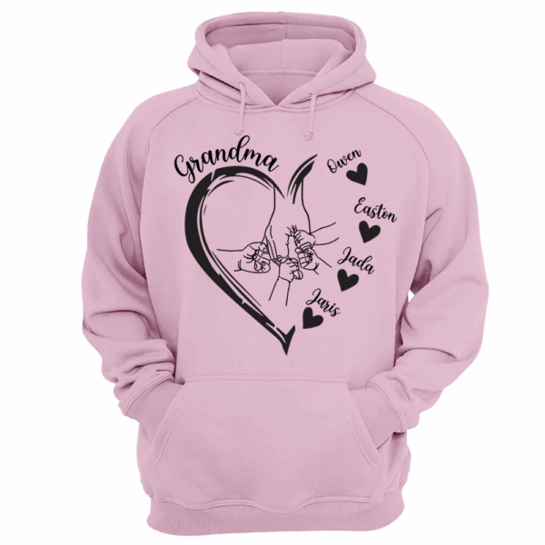 Custom Grandma Heart Hands And Grandkids Shirt - Mother's Day Gift - Image 13