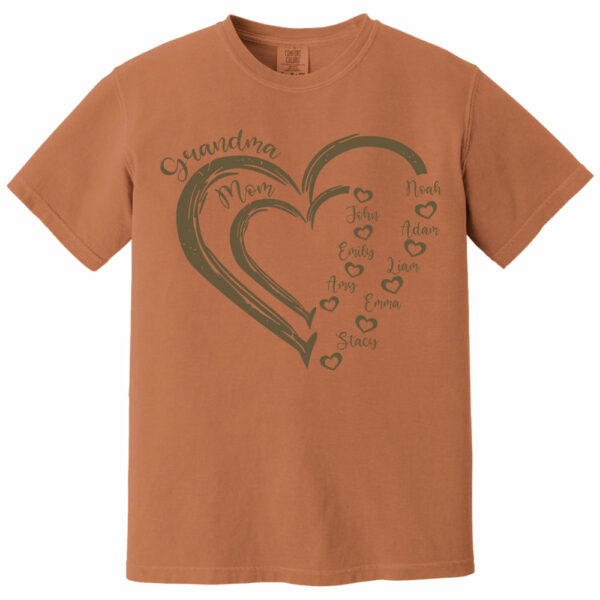 Custom Grandma Shirt, Grandma Heart Shirt, Nana Shirt With Grandkids Name, Gift For Grandma, Mother's Day Shirt, Personalized Grandma Shirt - Image 14