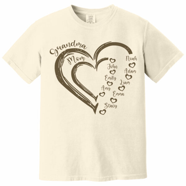 Custom Grandma Shirt, Grandma Heart Shirt, Nana Shirt With Grandkids Name, Gift For Grandma, Mother's Day Shirt, Personalized Grandma Shirt - Image 7