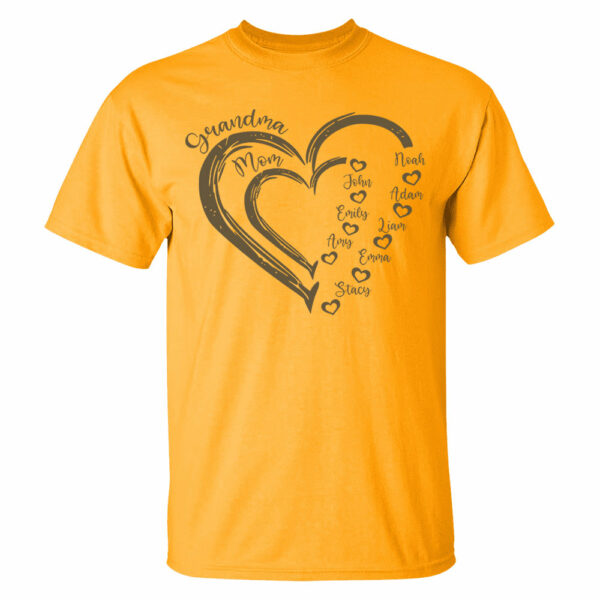 Custom Grandma Shirt, Grandma Heart Shirt, Nana Shirt With Grandkids Name, Gift For Grandma, Mother's Day Shirt, Personalized Grandma Shirt - Image 5