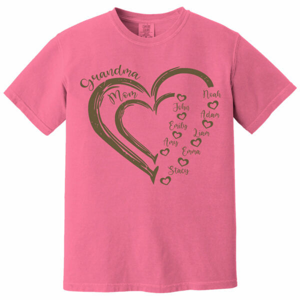 Custom Grandma Shirt, Grandma Heart Shirt, Nana Shirt With Grandkids Name, Gift For Grandma, Mother's Day Shirt, Personalized Grandma Shirt - Image 10