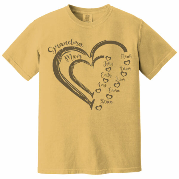 Custom Grandma Shirt, Grandma Heart Shirt, Nana Shirt With Grandkids Name, Gift For Grandma, Mother's Day Shirt, Personalized Grandma Shirt - Image 9