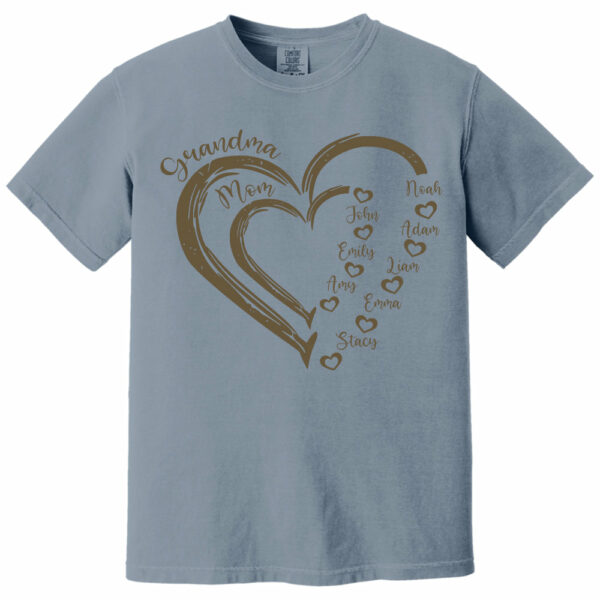 Custom Grandma Shirt, Grandma Heart Shirt, Nana Shirt With Grandkids Name, Gift For Grandma, Mother's Day Shirt, Personalized Grandma Shirt - Image 11