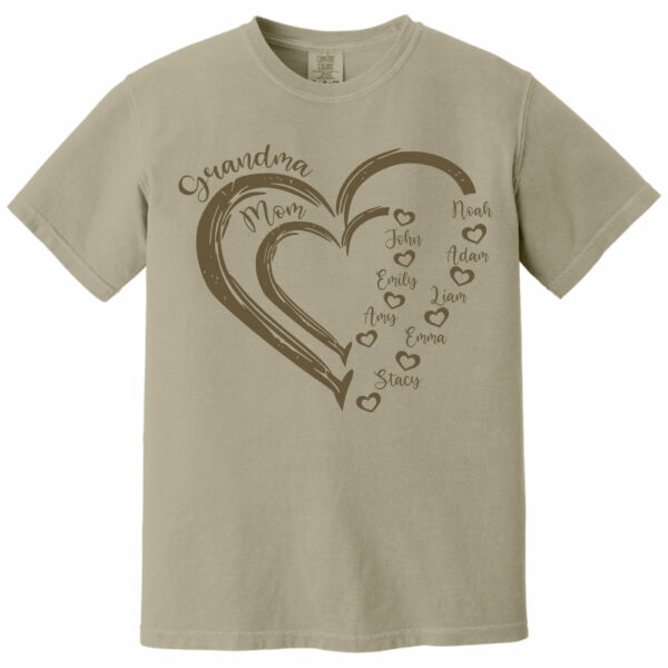 Custom Grandma Shirt, Grandma Heart Shirt, Nana Shirt With Grandkids Name, Gift For Grandma, Mother's Day Shirt, Personalized Grandma Shirt - Image 8
