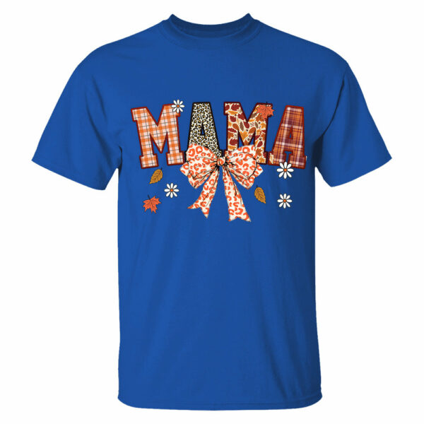 Custom Grandma Thankful Coquette Shirt, Autumn Season Coquette Bow Leopard Shirt - Image 11