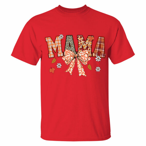 Custom Grandma Thankful Coquette Shirt, Autumn Season Coquette Bow Leopard Shirt - Image 13