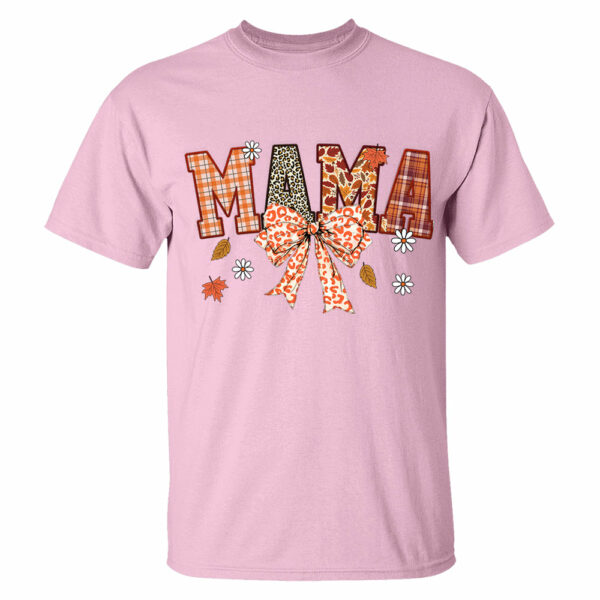 Custom Grandma Thankful Coquette Shirt, Autumn Season Coquette Bow Leopard Shirt - Image 12