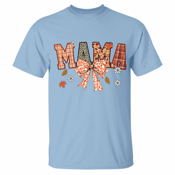 Custom Grandma Thankful Coquette Shirt, Autumn Season Coquette Bow Leopard Shirt - Image 9