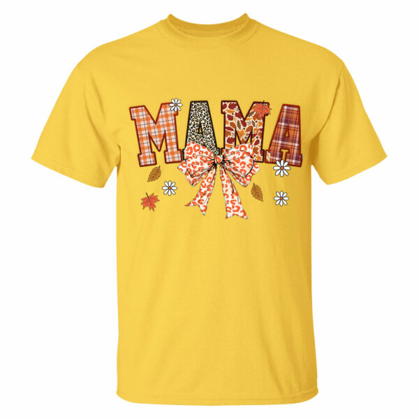 Custom Grandma Thankful Coquette Shirt, Autumn Season Coquette Bow Leopard Shirt - Image 10