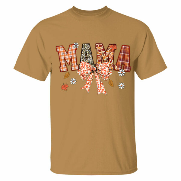 Custom Grandma Thankful Coquette Shirt, Autumn Season Coquette Bow Leopard Shirt - Image 8