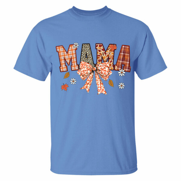 Custom Grandma Thankful Coquette Shirt, Autumn Season Coquette Bow Leopard Shirt - Image 7