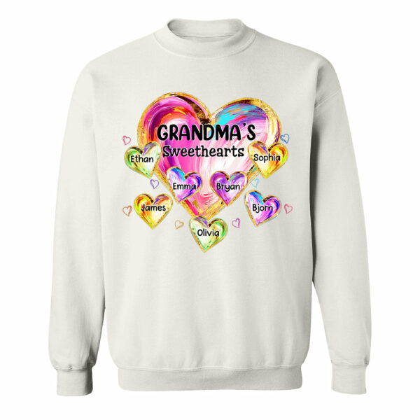 Custom Grandma's Sweethearts Shirt - Personalized Shirt For Grandma - Image 6