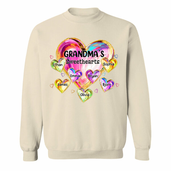 Custom Grandma's Sweethearts Shirt - Personalized Shirt For Grandma - Image 7