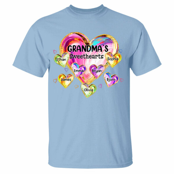 Custom Grandma's Sweethearts Shirt - Personalized Shirt For Grandma - Image 5