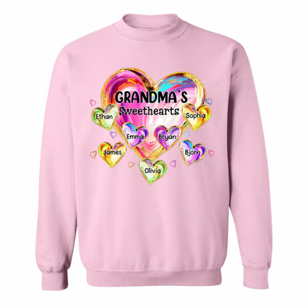 Custom Grandma's Sweethearts Shirt - Personalized Shirt For Grandma - Image 8