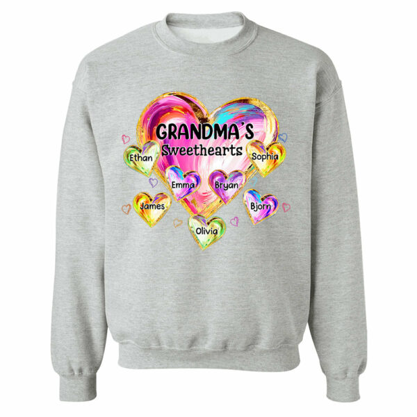 Custom Grandma's Sweethearts Shirt - Personalized Shirt For Grandma - Image 9