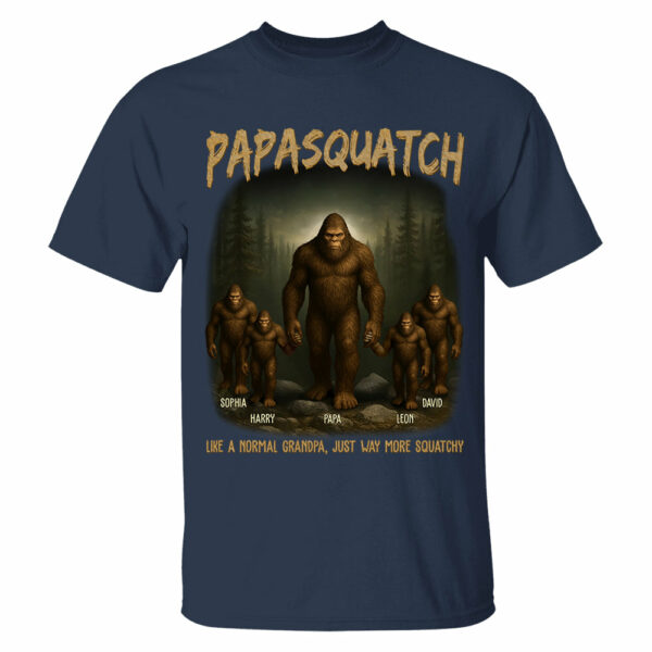 Custom Grandpasquatch Like A Normal Grandpa Bigfoot Shirt N3005 VH01 - Image 4
