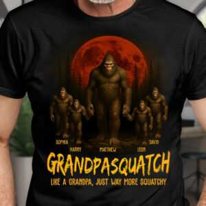 Custom Grandpasquatch Like A Normal Grandpa Shirt