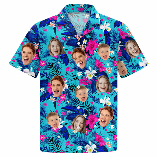 Custom Hawaiian Shirt With Face, Patriotic 4th of July Shirt vr1 - Image 3