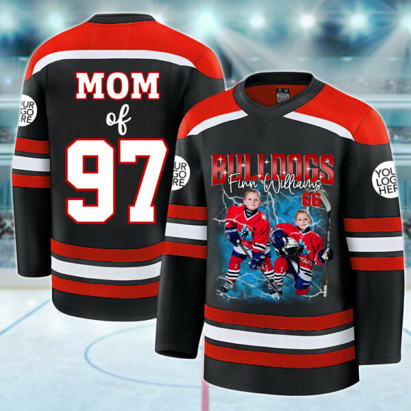 Custom Ice Hockey Player Photo With Unique Style Bootleg Jersey Shirt - Perfect Shirt For Ice Hockey Lovers
