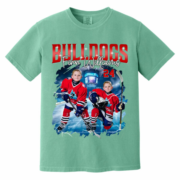 Custom Ice Hockey Player Photo With Unique Style Bootleg Shirt - Perfect Shirt For Ice Hockey Lovers - Image 16