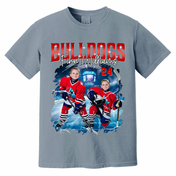Custom Ice Hockey Player Photo With Unique Style Bootleg Shirt - Perfect Shirt For Ice Hockey Lovers - Image 13