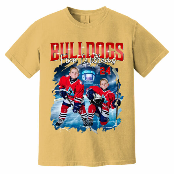 Custom Ice Hockey Player Photo With Unique Style Bootleg Shirt - Perfect Shirt For Ice Hockey Lovers - Image 14