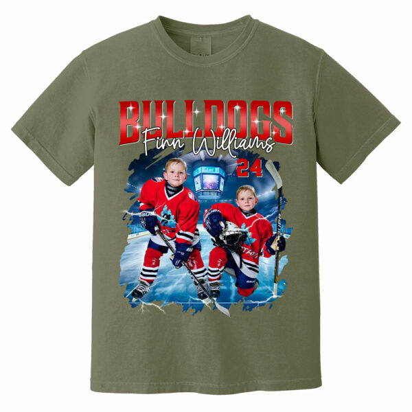 Custom Ice Hockey Player Photo With Unique Style Bootleg Shirt - Perfect Shirt For Ice Hockey Lovers - Image 19