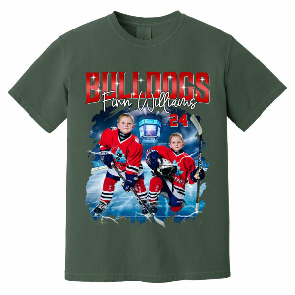 Custom Ice Hockey Player Photo With Unique Style Bootleg Shirt - Perfect Shirt For Ice Hockey Lovers - Image 12