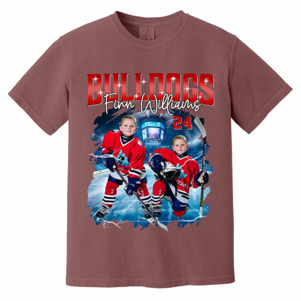 Custom Ice Hockey Player Photo With Unique Style Bootleg Shirt - Perfect Shirt For Ice Hockey Lovers - Image 15