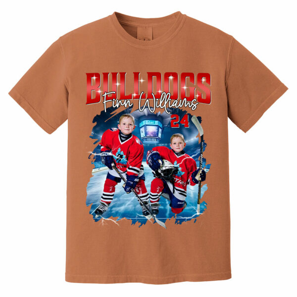 Custom Ice Hockey Player Photo With Unique Style Bootleg Shirt - Perfect Shirt For Ice Hockey Lovers - Image 18