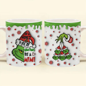 Custom In A World Full Of Grandmas 3D Inflated Mug