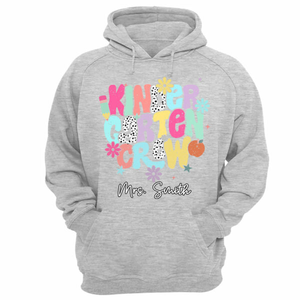 Custom Kindergarten Crew Shirt Teacher Gift, First Day of School T-Shirt - Image 8