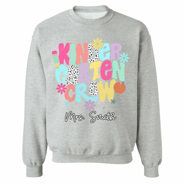 Custom Kindergarten Crew Shirt Teacher Gift, First Day of School T-Shirt - Image 11