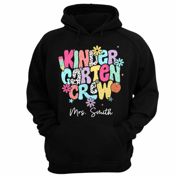 Custom Kindergarten Crew Shirt Teacher Gift, First Day of School T-Shirt - Image 9