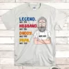 Custom Legend Husband Daddy Papa Since Shirt For Grandpa