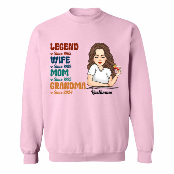 Custom Legend Wife Mom Grandma Since Years Shirt Gift For Grandmas - Mother's Day Gift - Image 9