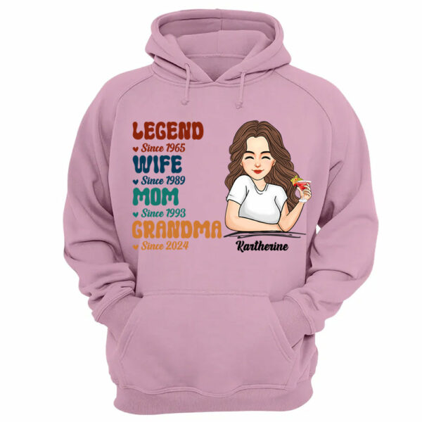 Custom Legend Wife Mom Grandma Since Years Shirt Gift For Grandmas - Mother's Day Gift - Image 12