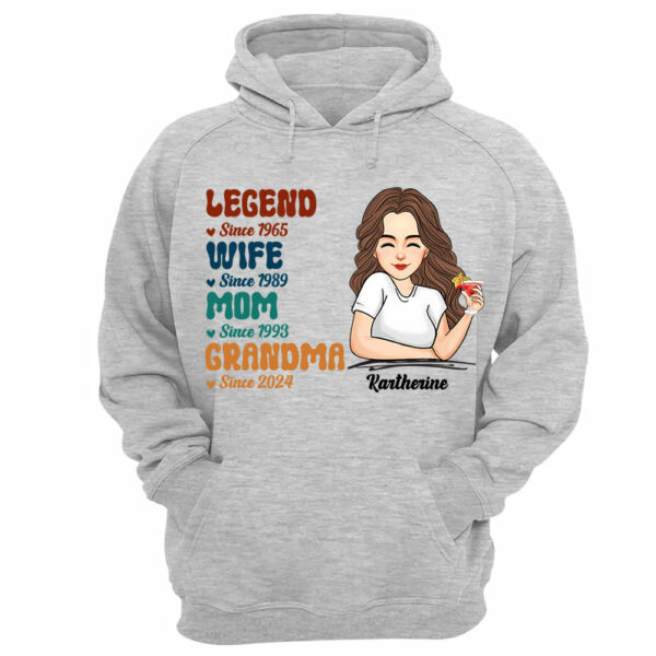 Custom Legend Wife Mom Grandma Since Years Shirt Gift For Grandmas - Mother's Day Gift - Image 10