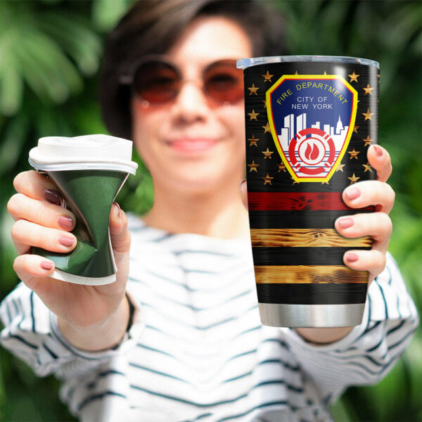 Custom Logo Clothes And Helmet Firefighter Tumbler K1702 - Image 5