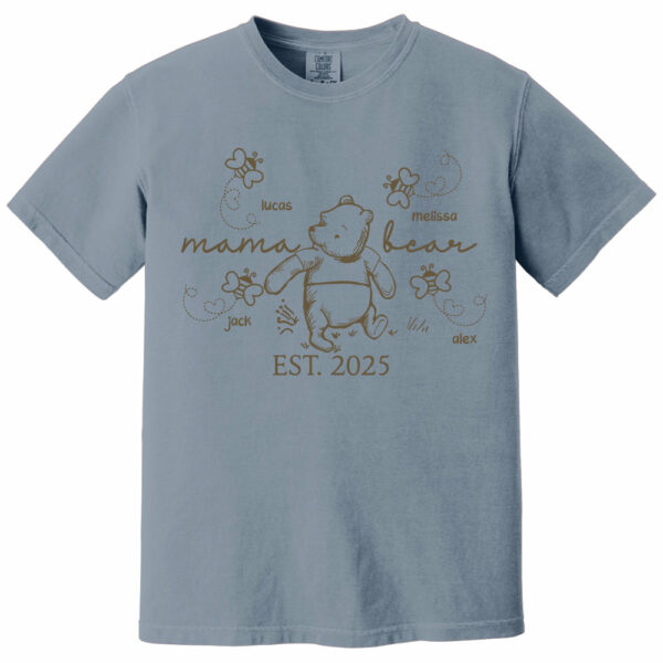 Custom Mama Bear Est 2025 And Grandkids Shirts For Grandma - Image 13