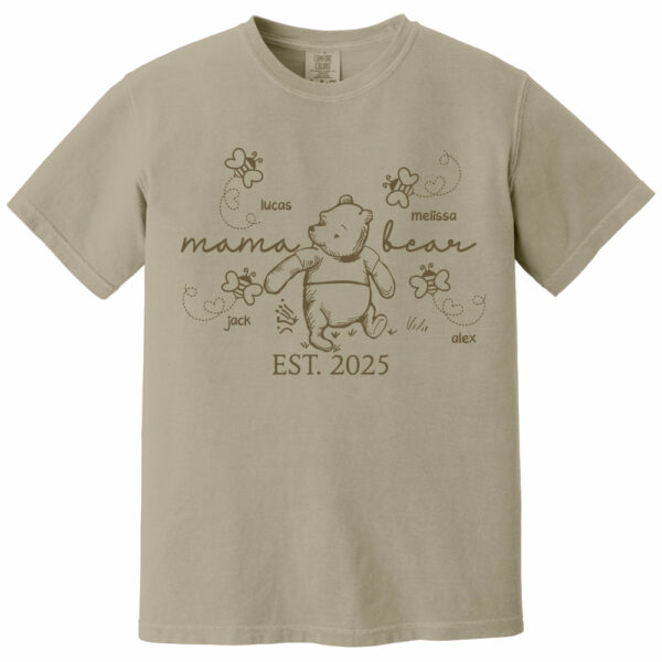 Custom Mama Bear Est 2025 And Grandkids Shirts For Grandma - Image 9