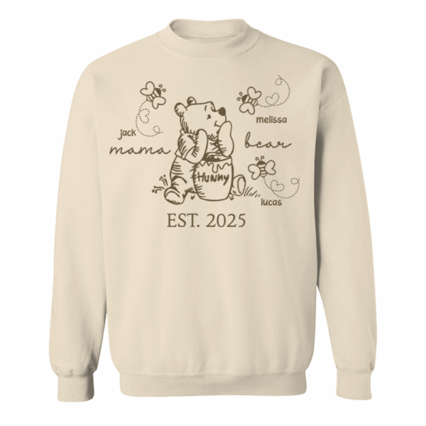 Custom Mama Bear Est 2025 And Grandkids Shirts For Grandma - Image 11