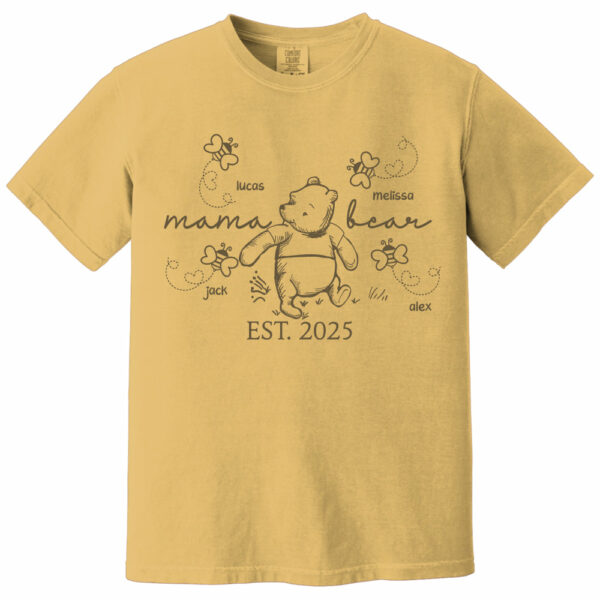 Custom Mama Bear Est 2025 And Grandkids Shirts For Grandma - Image 10