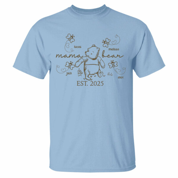 Custom Mama Bear Est 2025 And Grandkids Shirts For Grandma - Image 6