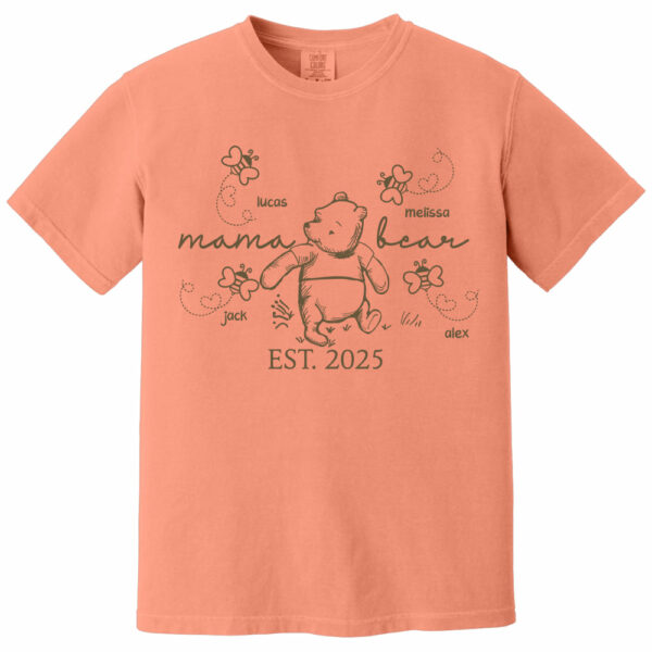 Custom Mama Bear Est 2025 And Grandkids Shirts For Grandma - Image 11