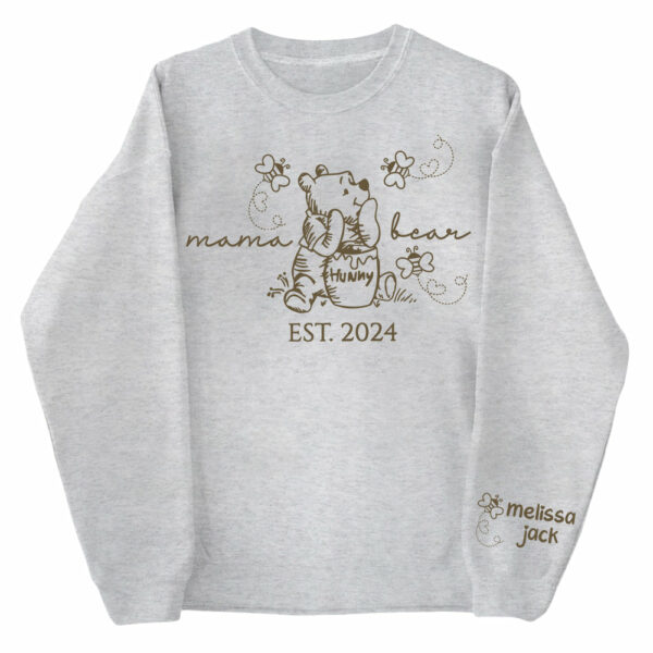 Custom Mama Bear Est And Grandkids Shirts For Grandma - Image 5